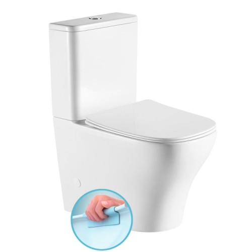 Sapho BELLO RIMLESS WC kompakt WC odpływ uniwersalny PC103WR