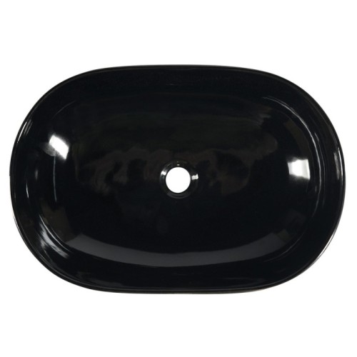 Sapho PRIORI umywalka ceramiczna nablatowa58x40 cm czarna PI031