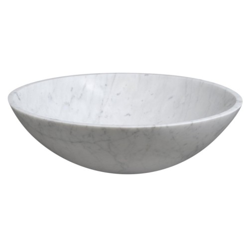 Sapho BLOK umywalka kamienna 42x14 cm biała carrara 2401-42