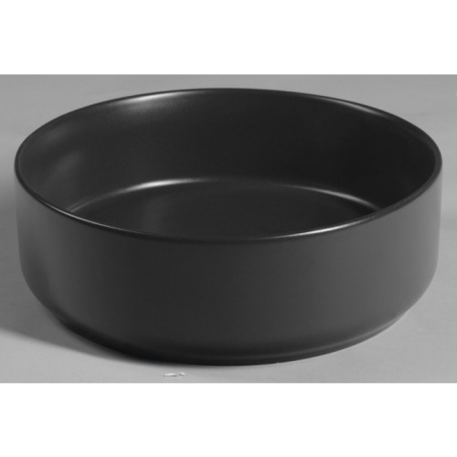 Isvea INFINITY ROUND umywalka ceramiczna nablatowa Ø36x 12 cm czarny mat 10NF65036B