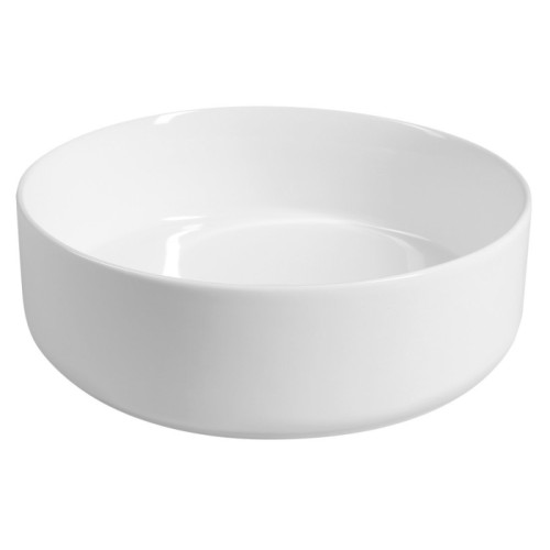 Isvea INFINITY ROUND umywalka ceramiczna nablatowa Ø36x 12cm biała 10NF65036