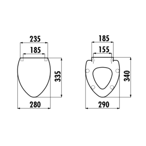 Creavit KID deska WC metalowe zawiasy biała KC0802.01.0