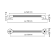 Ridder A1016037 Pewność poręcz plastikowa 600mm chrom