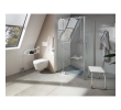 Ridder A172101 Handicap taboret łazienkowy regulowana wysokość chrom/biały