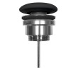 Kerasan 923331 Odplyw umywalkowy 5/4'' click-clack korek ceramiczny 5-65mm czarny mat