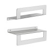 Gedy 2019383 CLEO półka zuchwytem na ręczniki 300mm stal nierdzewna mat
