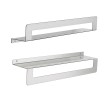 Gedy 2019385 CLEO półka zuchwytem na ręczniki 500mm stal nierdzewna mat