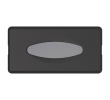 MARPLAST A68700VB ECOLORED dozownik ręczników papierowych 27x13x7cm ABS Soft Touch czarny mat