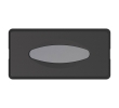 MARPLAST A68700VB ECOLORED dozownik ręczników papierowych 27x13x7cm ABS Soft Touch czarny mat