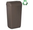 MARPLAST A74020DB ECOLORED ścienny kosz na śmieci z pokrywą 23l ABS Soft Touch brązowy