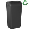 MARPLAST A74020VB ECOLORED ścienny kosz na śmieci z pokrywą 23l ABS Soft Touch czarny mat