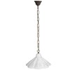 Sapho MC111C LAMPEDUSA lampa wisząca E27 60W 230V IP21 klosz ceramiczny 30cm mosiężny łańcuch