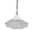 Sapho MC111C LAMPEDUSA lampa wisząca E27 60W 230V IP21 klosz ceramiczny 30cm mosiężny łańcuch