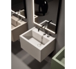 Kerasan 574031 KANAAL umywalka ceramiczna 60x465cm czarny mat
