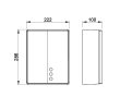 NOFER 01491.W BIGFLOW EVO bezdotykowa elektryczna suszarka do rąk 220-240V 2050W 222x286x100mm ABS/biały
