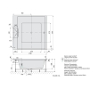 Polysan 23611F.3010 Came Falls wanna z hydromasażem 175x175x50cm Attraction Hydro chrom