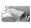 Polysan 73836.100 CASCATA wanna prostokątna 185x85x45cm kaskada ze stali nierdzewnej