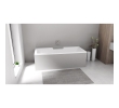 Polysan 73836.100 CASCATA wanna prostokątna 185x85x45cm kaskada ze stali nierdzewnej