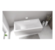 Polysan 73836.101 CASCATA wanna prostokątna 185x85x45cm kaskada biała