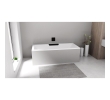 Polysan 73836.102 CASCATA wanna prostokątna 185x85x45cm kaskada czarna