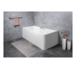 Polysan 73836ML.100 CASCATA L MONOLITH wanna prostokątna 180x80x60cm kaskada ze stali nierdzewnej
