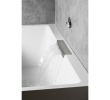 Polysan 73836ML.100 CASCATA L MONOLITH wanna prostokątna 180x80x60cm kaskada ze stali nierdzewnej