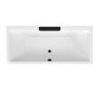 Polysan 73836MR.102 CASCATA R MONOLITH wanna prostokątna 180x80x60cm kaskada czarna