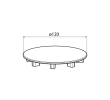 Polysan 17511B Maskownica syfonu ABS/czarny mat