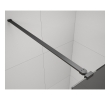 Polysan ES1413-06 Esca Black Matt kabina przysznicowa Walk-In szklo dymione 1300 mm
