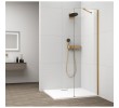 Polysan ES1030-04 Esca Gold Matt jednoczęściowa kabina przysznicowa Walk-In szkło czyste 300 mm