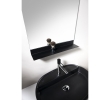 Aqualine 22491S Lustro z półką 40x65cm CU free czarny mat
