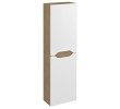 Sapho WA250-3025 WAVE szafka wysoka 40x140x20cm biała/dąb cuneo