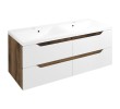 Sapho WA120-3019 WAVE szafka umywalkowa 1197x50x478cm biała/dąb collingwood