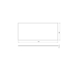 Sapho WR004-0101 Blat Rockstone 1107x12x488cm biały mat