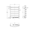 Aqualine SU148 SUPE elektryczna suszarka na ręczniki 480x600mm 148W biały