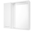 Aqualine 45021S ZOJA/KERAMIA FRESH STRIP szafka z lustrem i oświetleniem LED 60x60x14cm lewa biały