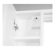 Aqualine 45021S ZOJA/KERAMIA FRESH STRIP szafka z lustrem i oświetleniem LED 60x60x14cm lewa biały
