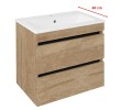 Sapho EZ592-2222 EZARA szafka pod umywalkę 58x54x39cm dąb alabama