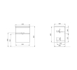 Sapho EZ601-1111 EZARA szafka pod umywalkę 592x64x46cm dąb srebrny