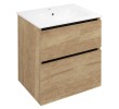 Sapho EZ601-2222 EZARA szafka pod umywalkę 592x64x46cm dąb alabama