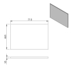 Sapho CR071-2525 Blat DTDL 71x18x465cm dąb cuneo