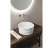Sapho AR459 ALETTE ceramiczna umywalka nablatowa wysoka średnica 41cm biały