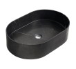 Sapho 2401-51 Blok kamienna umywalka nablatowa 55x37cm czarny Marquin mat