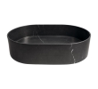 Sapho 2401-51 Blok kamienna umywalka nablatowa 55x37cm czarny Marquin mat