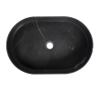 Sapho 2401-51 Blok kamienna umywalka nablatowa 55x37cm czarny Marquin mat