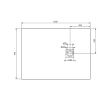 Gelco PMB12070 MITIA brodzik prysznicowy prostokąt 120x70cm biały