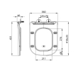 Sapho PCS107 IMALA deska wc SLIM Soft Close Easy Take biały
