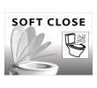Sapho PCS107 IMALA deska wc SLIM Soft Close Easy Take biały