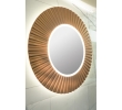 Sapho PD754 PRIDE STRIP okrągłe lustro z oświetleniem LED w ramie średnica 75cm brąz