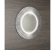 Sapho PD752 PRIDE STRIP okrągłe lustro z oświetleniem LED w ramie średnica 75cm srebro